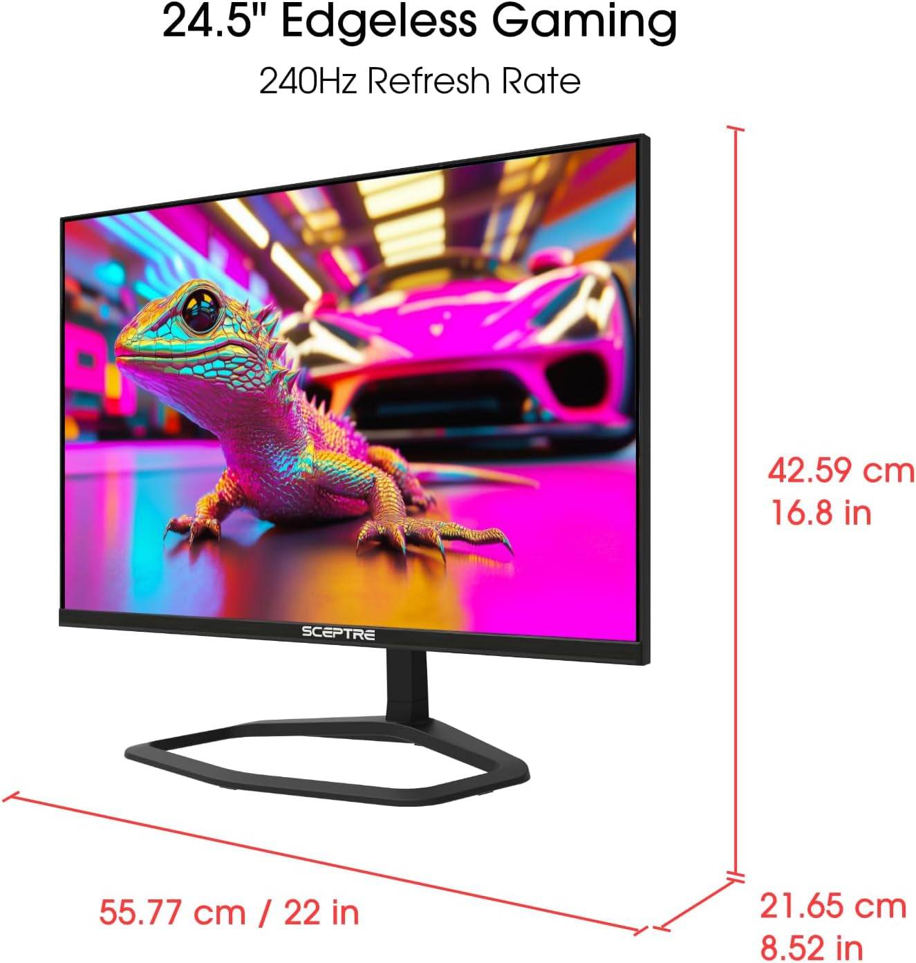 New 24.5-Inch Gaming Monitor up to 240Hz DP X2 HDMI X2 Build-In Speakers 2025